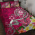 Guam Quilt Bed Set - Turtle Plumeria (Pink) Art - Polynesian Pride