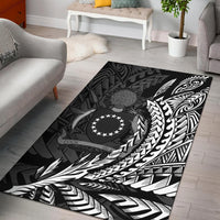 Cook Islands Area Rug - Wings Style Black - Polynesian Pride