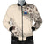Samoa Men's Bomber Jacket - The Beige Hibiscus - Polynesian Pride