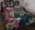 Hawaii Map Turtle Swimming Hibiscus Plumeria Moana Quilt Bed Set - Polynesian Pride