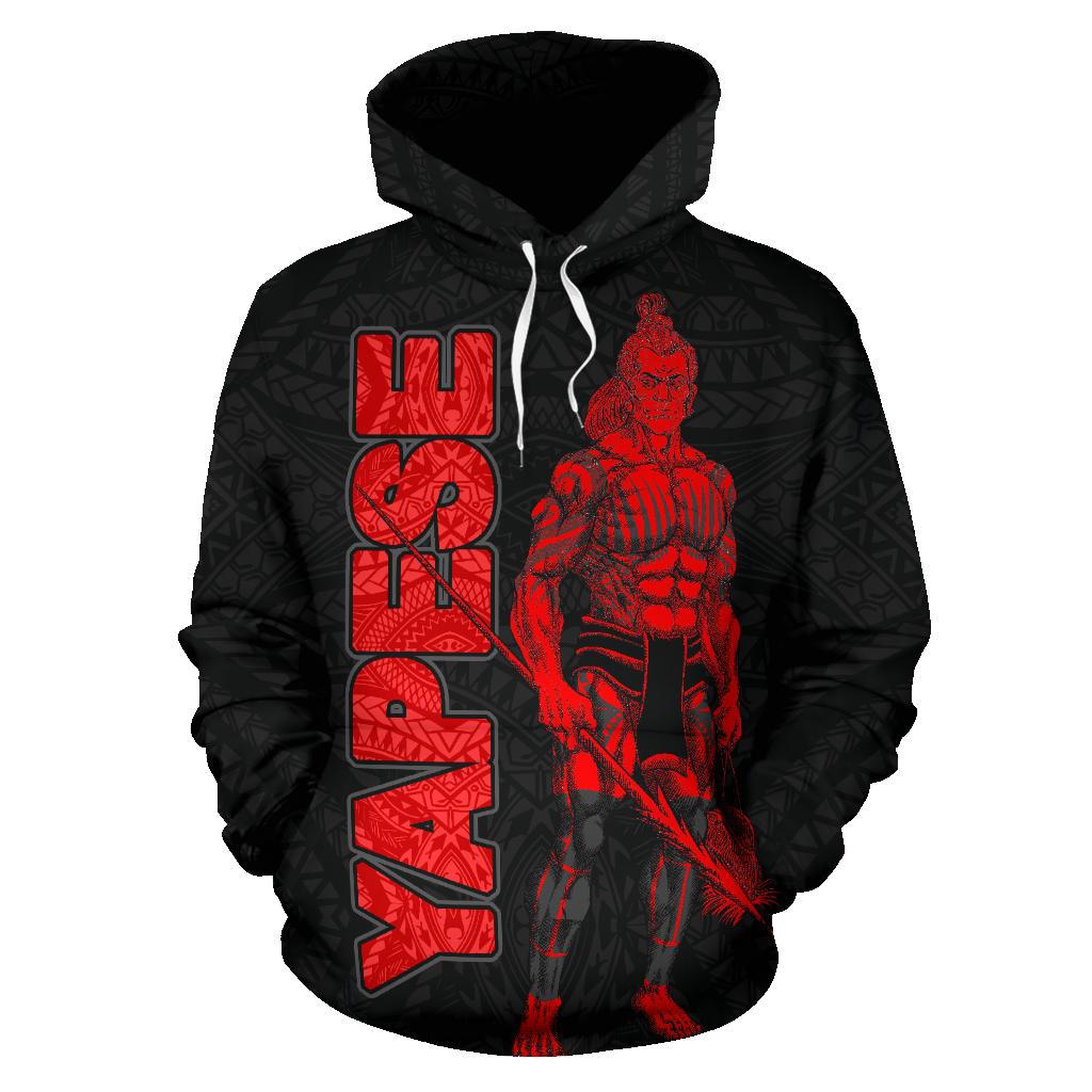 Yap Hoodie Micronesia Yapese Warrior Red - Polynesian Pride