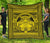 Hawaii Polynesian Pele Kanaka Premium Quilt Yellow Yellow - Polynesian Pride