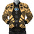 Northern Mariana Islands Men Bomber Jackets - Polynesian Tattoo Gold Gold - Polynesian Pride