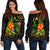 Kosrae Polynesian Personalised Off Shoulder Sweater - Legend of Kosrae (Reggae) - Polynesian Pride