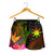 The Philippines Polynesian Women's Shorts - Hibiscus and Banana Leaves - Polynesian Pride