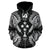 Kosrae Polynesian All Over Zip up Hoodie Map Black - Polynesian Pride