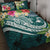 Papua New Guinea Polynesian Quilt Bed Set - Summer Plumeria (Turquoise) Turquoise - Polynesian Pride