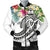 Guam Polynesian Men's Bomber Jacket - Summer Plumeria (White) White - Polynesian Pride