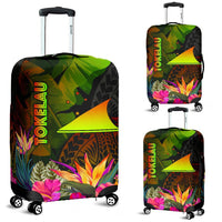 Tokelau Polynesian Luggage Covers - Hibiscus and Banana Leaves - Polynesian Pride