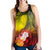 CNMI Women's Racerback Tank - Humpback Whale with Tropical Flowers (Yellow) - Polynesian Pride