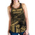 American Samoa Women's Racerback Tank - Nu'uuli Gold Polynesian Patterns - Polynesian Pride