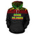 Cook Islands Polynesian Hoodie Horizontal Reggae - Polynesian Pride