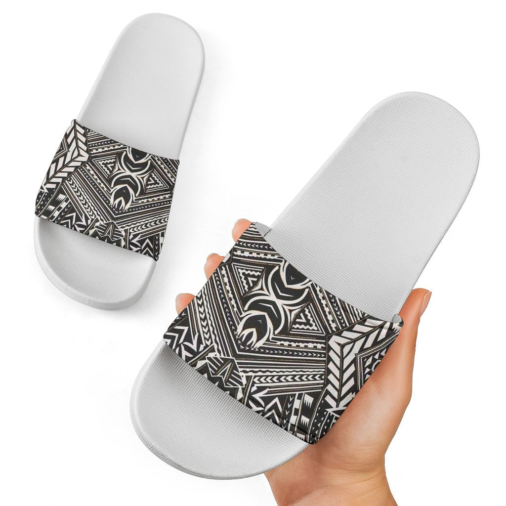 Polynesian Slide Sandals 36 White - Polynesian Pride