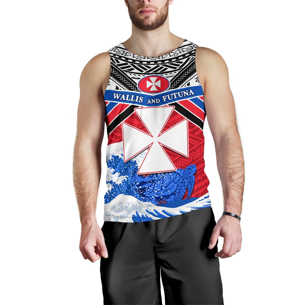 Wallis and Futuna Rugby Men Tank Top Spirit Red - Polynesian Pride