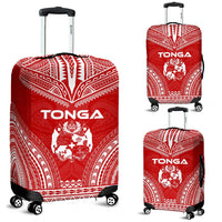 Tonga Flag Polynesian Chief Luggage Cover Red - Polynesian Pride
