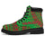 Vanuatu Leather Boots - Polynesian Flag Chief Version White - Polynesian Pride