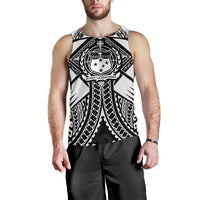 Samoa Polynesian Men's Tank Top - Samoa White Seal with Polynesian Tattoo - Polynesian Pride
