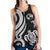 Tonga Polynesian Women Racerback Tank - White Tentacle Turtle - Polynesian Pride