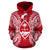 Guam Polynesian ll Over Hoodie Map Red White - Polynesian Pride