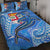 Fiji Quilt Bed Set - Blue Shark Polynesian Tattoo Blue - Polynesian Pride