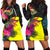 Palau Women's Hoodie Dress - Polynesian Hibiscus Pattern Black - Polynesian Pride