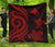 Papua New Guinea Premium Quilt - Red Tentacle Turtle Red - Polynesian Pride