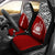 Samoa Custom Personalised Car Seat Covers - Samoa Coat Of Arms Polynesian Red Curve Universal Fit Red - Polynesian Pride