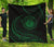 Hawaii Coat Of Arms Premium Quilt - Green - Frida Style Black - Polynesian Pride