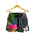 Palau Women Shorts - Turtle Plumeria Banana Leaf Crest - Polynesian Pride