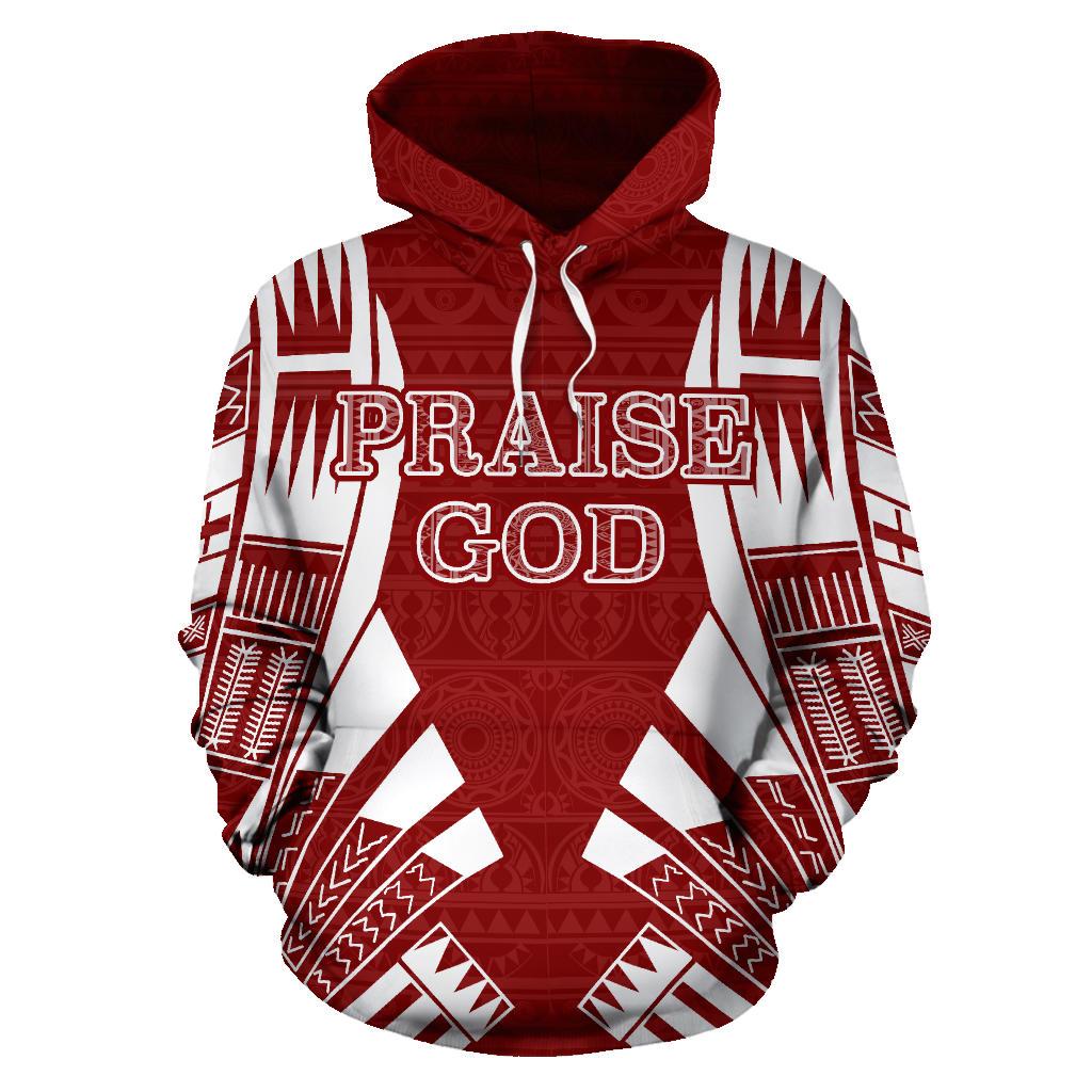 Praise God All Over Hoodie - Polynesian Pride