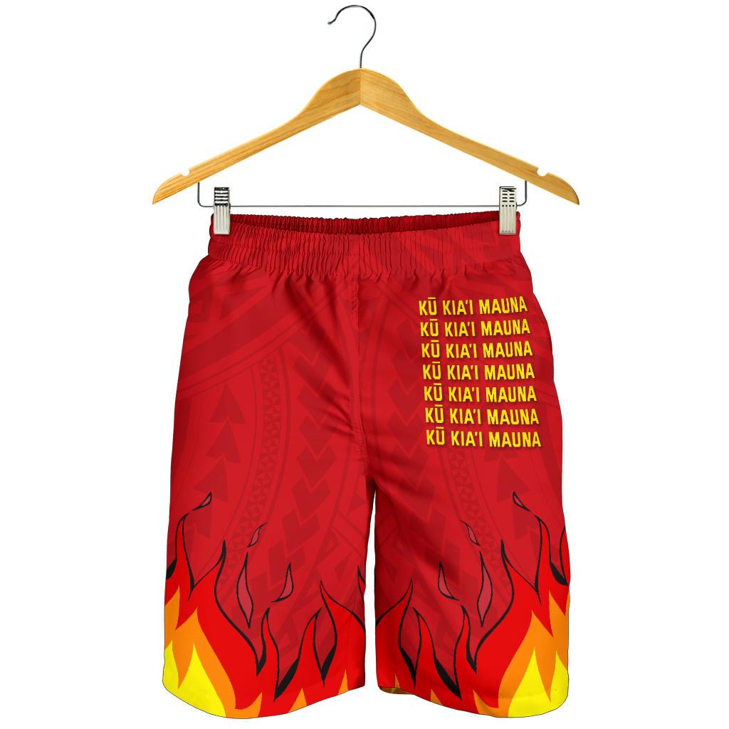 Hawaii Mauna Kea Men Short - Fire Version - Polynesian Pride