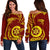 Tonga High School Women's Off Shoulder Sweater Special Polynesian No.1 - Polynesian Pride