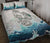 Maori Manaia The Blue Sea Quilt Bed Set, White White - Polynesian Pride