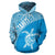 Tahiti Hoodie Tahiti Turtle Mermaid Polynesian Tattoo Blue Version - Polynesian Pride