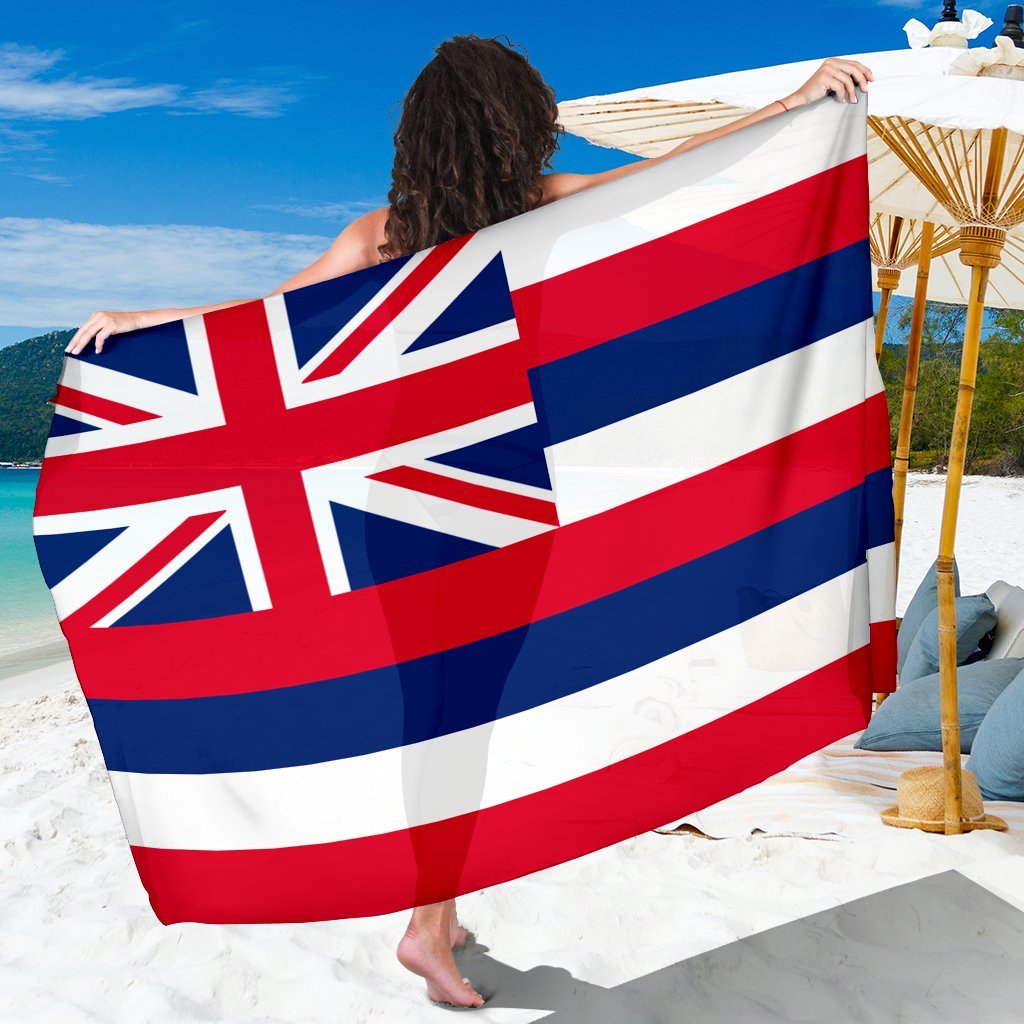 Hawaii Sarong - Hawaii Flag SARONG ONE SIZE Flag Color - Polynesian Pride
