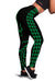 Green Polynesian Tribal Women's Leggings White - Polynesian Pride