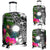 Marshall Islands Luggage Covers - Turtle Plumeria Banana Leaf Black - Polynesian Pride