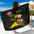 Tokelau Polynesian Sarong - Plumeria Tribal Women One Size Black - Polynesian Pride