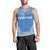 Kosrae Men's Tank Top - Polynesian Chief Flag Version Blue - Polynesian Pride