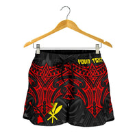 Hawaii Custom Personalised Women's Shorts - Polynesian Whale Tail - Polynesian Pride