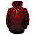 American Samoa All Over Hoodie Lift up Red - Polynesian Pride