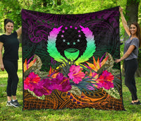 Pohnpei Premium Quilt - Summer Hibiscus - Polynesian Pride