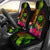 Polynesian Hawaii Polynesian Personalised Car Seat Covers - Hibiscus and Banana Leaves Universal Fit Reggae - Polynesian Pride