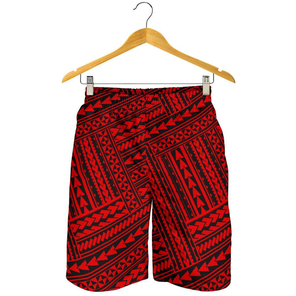 Polynesian Nation Red Men's Short - Polynesian Pride