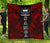 Samoa Premium Quilt - Samoa Coat Of Arms Polynesian Red Tattoo Red - Polynesian Pride