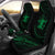 Cook Islands Car Seat Covers - Green - Frida Style Universal Fit Black - Polynesian Pride