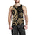 Cook Islands Men's Tank Top - Gold Tentacle Turtle - Polynesian Pride