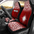 Marshall Islands Car Seat Covers - Marshall Islands Flag Polynesian Tattoo Fog Red Universal Fit Red - Polynesian Pride