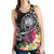 Hawaii Polynesian Women's Racerback Tank - Turtle Plumeria (Black) - Polynesian Pride