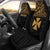 Wallis and Futuna Polynesian Custom Personalised Car Seat Covers - Wallis and Futuna Gold Coat Of Arms Polynesian Tattoo Universal Fit Gold - Polynesian Pride